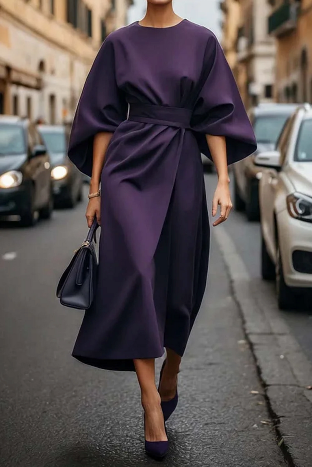 Eliza - Belted Maxi Dress