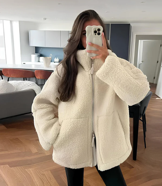 Sherpa Winter Teddy Jacket for Women