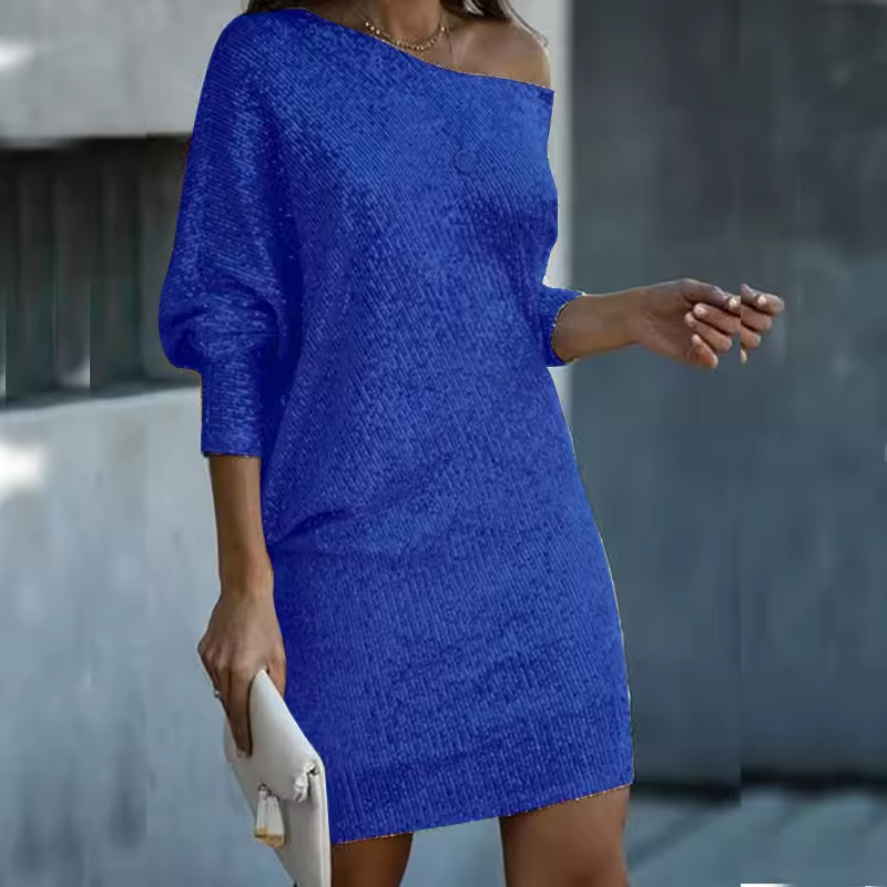 Claire - Elegant and Sparkling Fall Winter Party Dress for Women