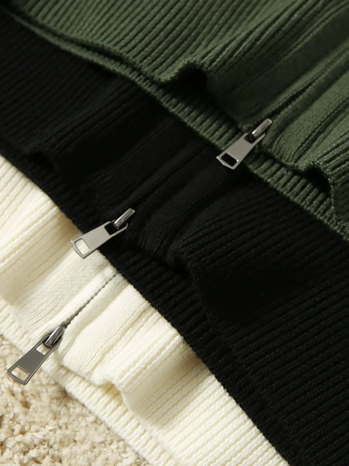 Natasha Wool Zip Cardigan
