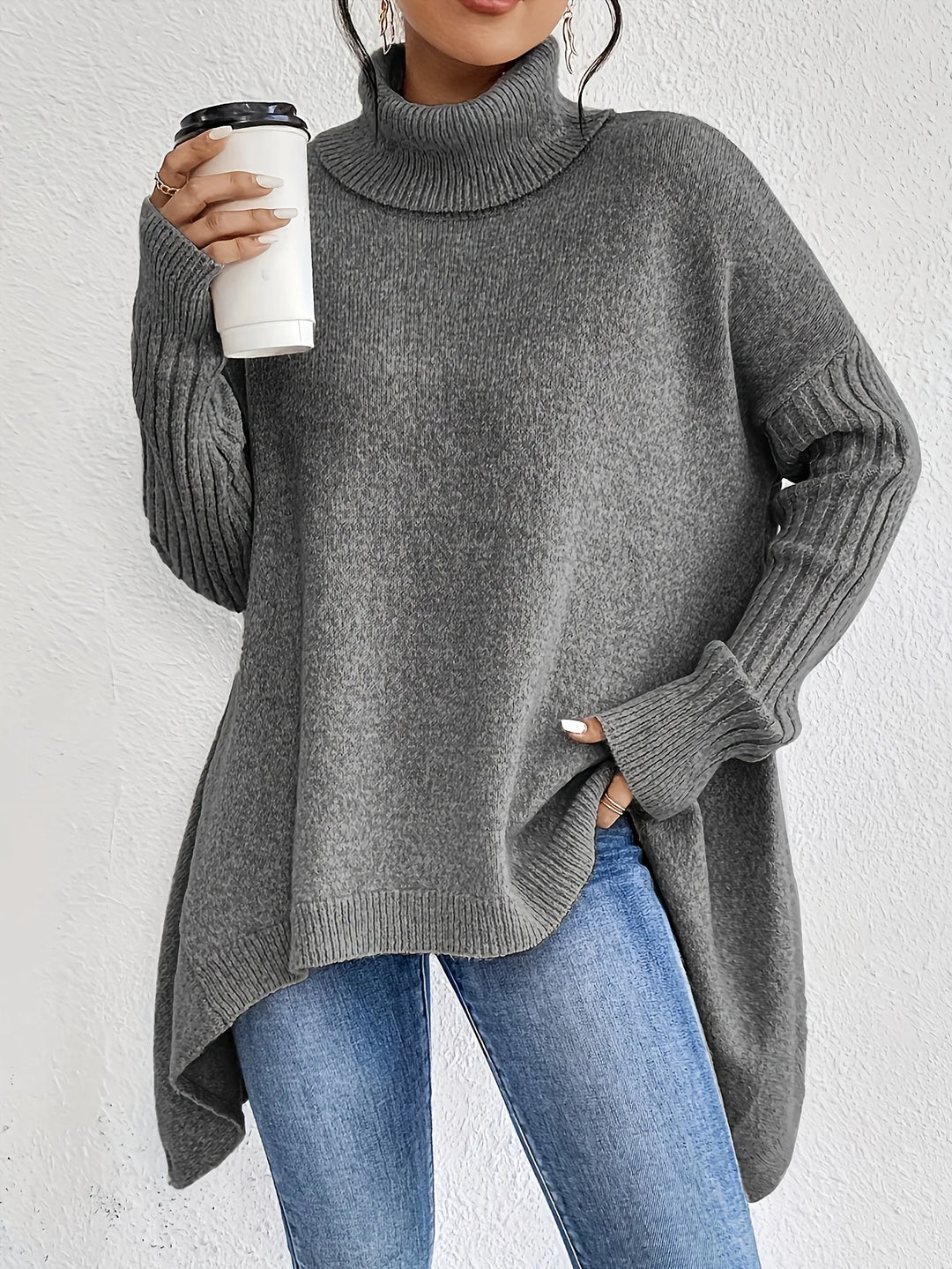 Hannah | Women's Winter Knit Turtleneck Sweater
