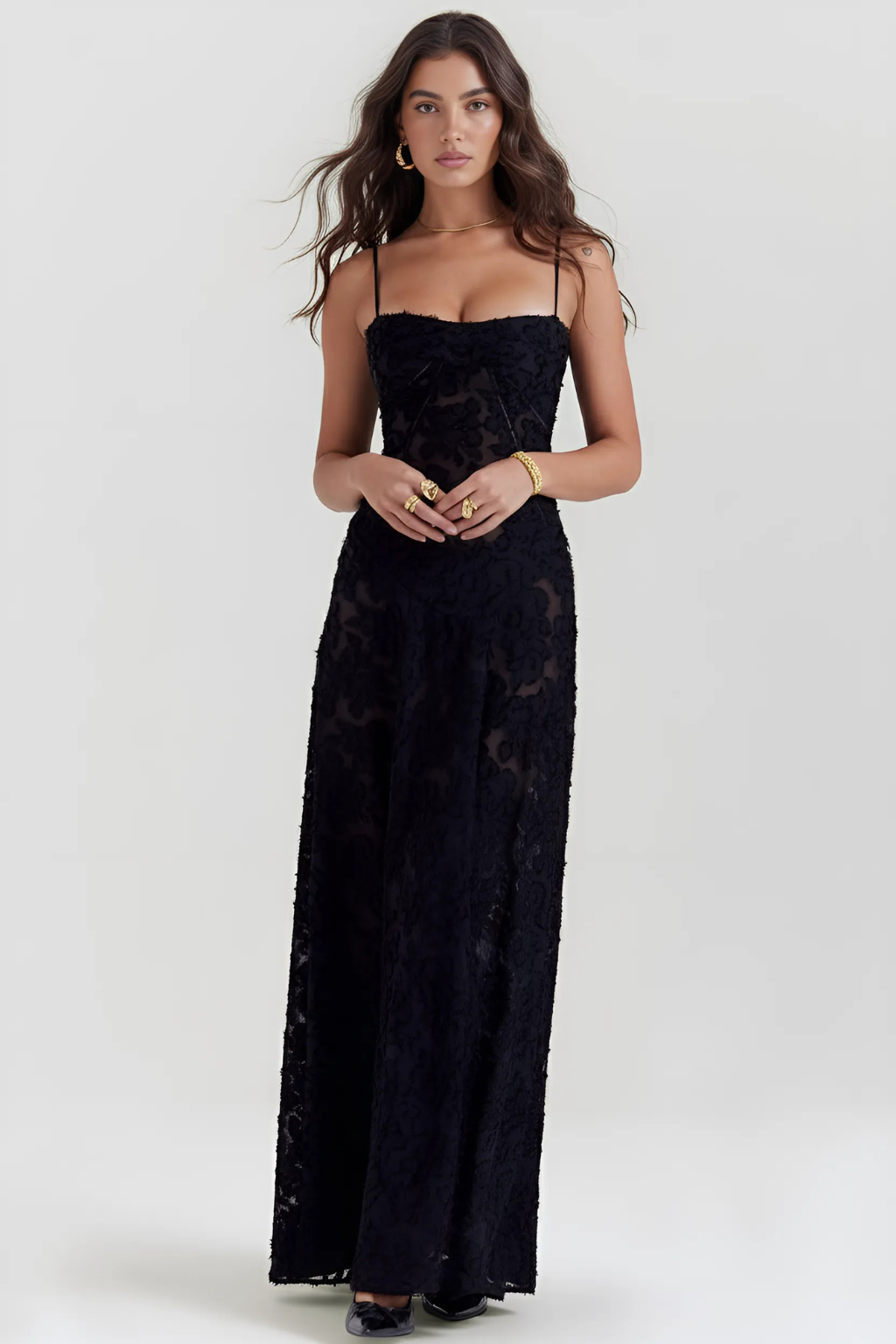 Serena - Elegant Evening Maxi Dress for Weddings and Events