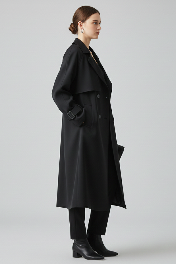 Amelia | Women’s Trench Coat with Notched Lapel