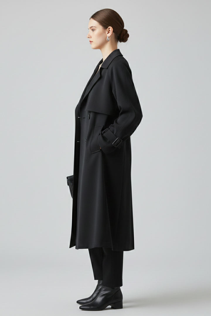 Amelia | Women’s Trench Coat with Notched Lapel