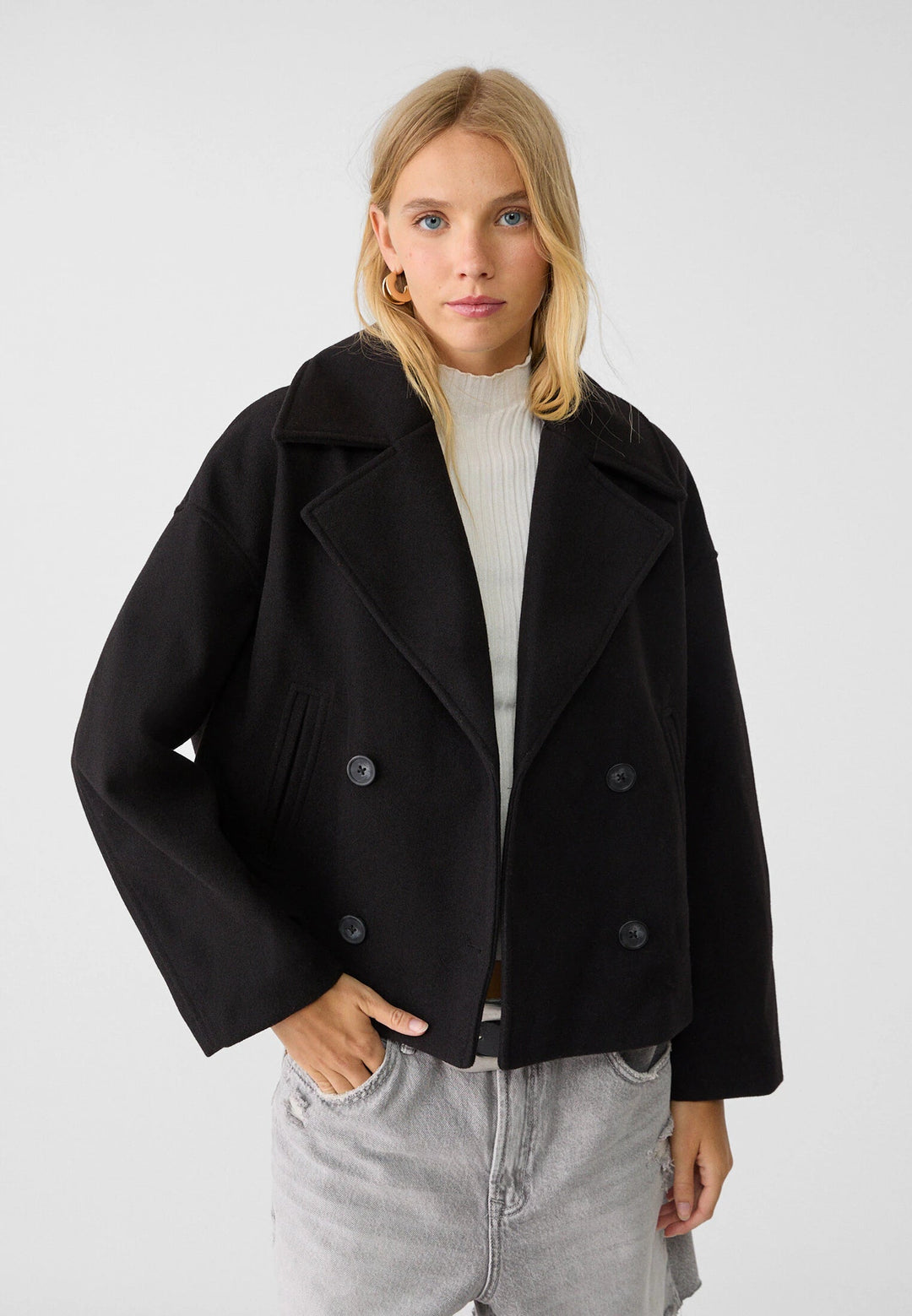 Women's Short Double Breasted Jacket