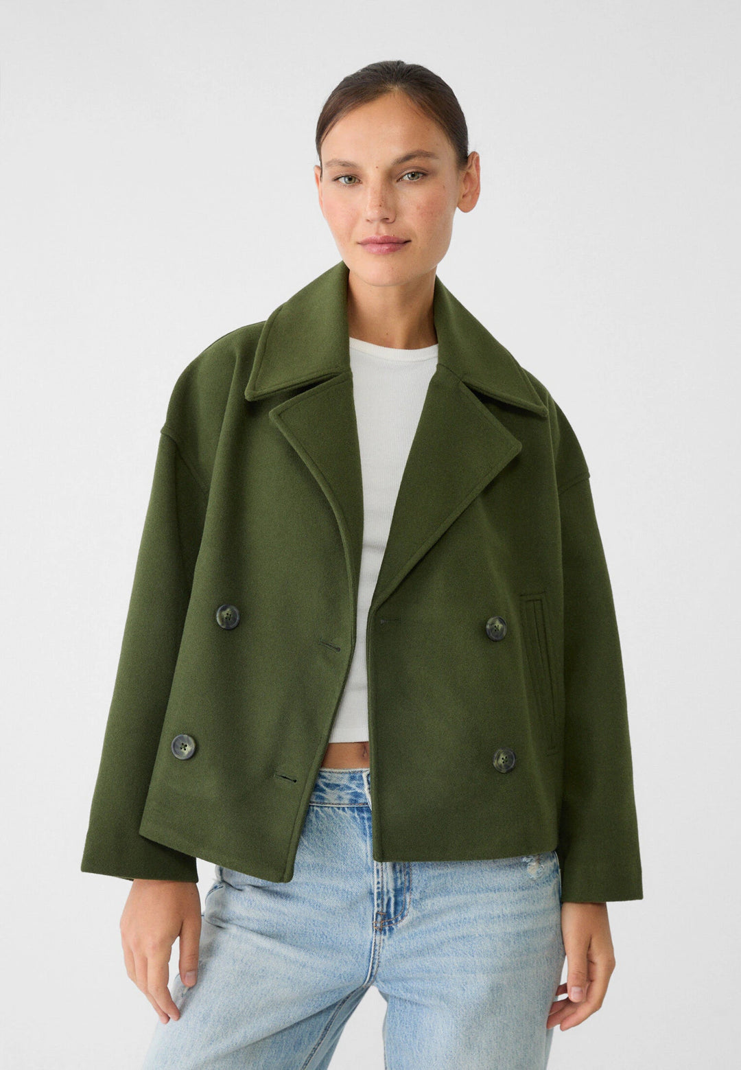 Women's Short Double Breasted Jacket