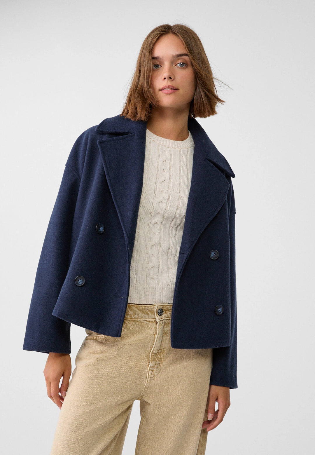Women's Short Double Breasted Jacket