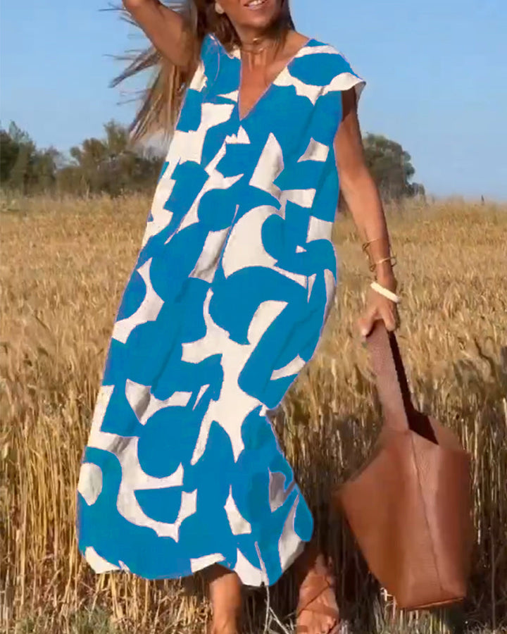 Relaxed Abstract Summer Dress