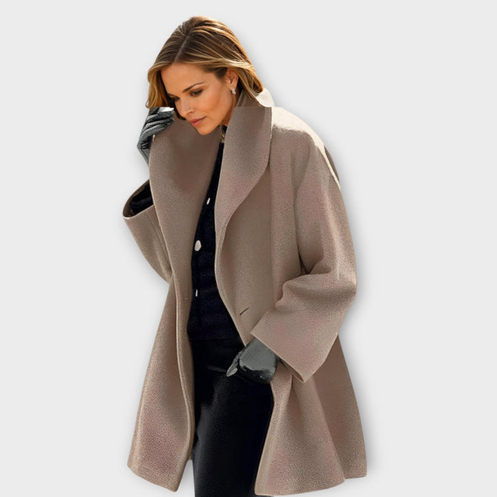 Marian | Women’s Oversized Longline Winter Coat with Wide Collar