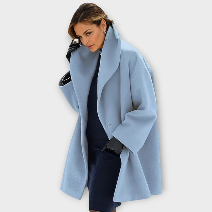 Marian | Women’s Oversized Longline Winter Coat with Wide Collar