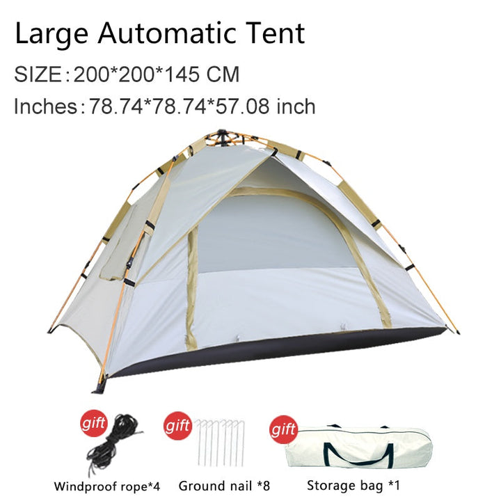 4-person camping tent with quick setup for outdoor use