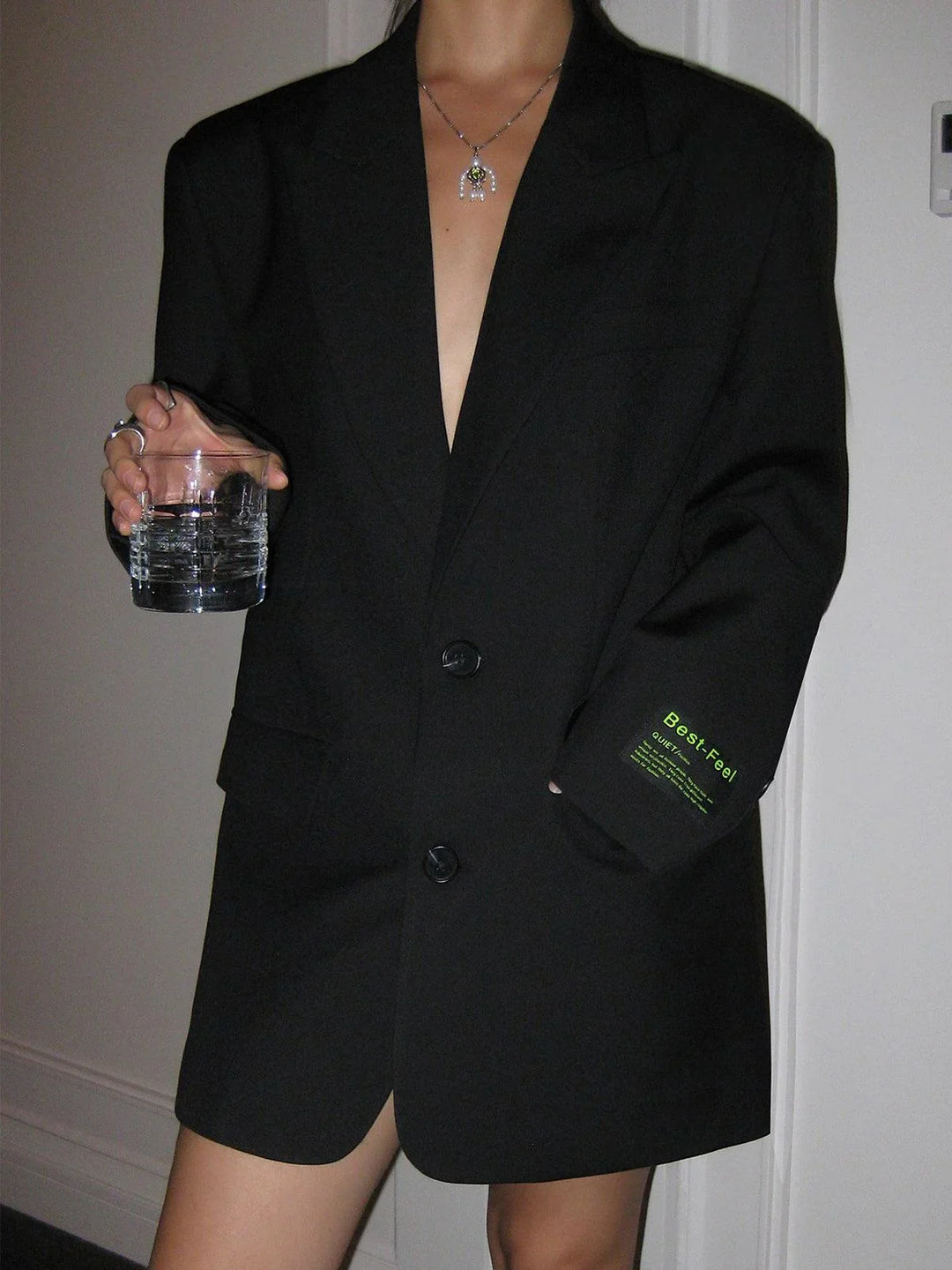 Queenie - Oversized women's blazer with buttons