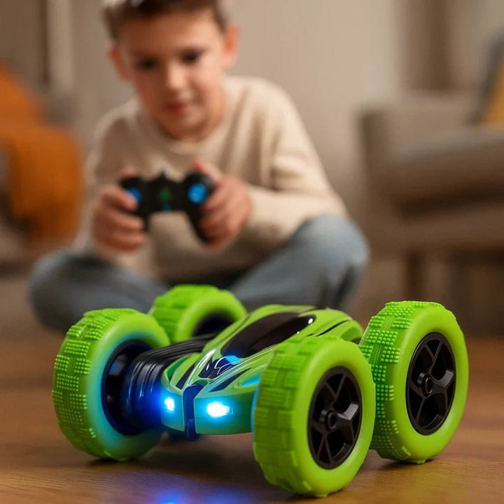 360° RC Stunt Car – 4WD Double-Sided Remote Control Toy with LED Lights & 2.4GHz Control