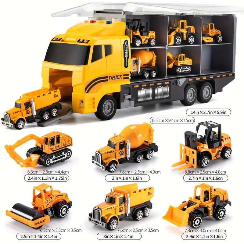 Interactive building set for children | Educational set with vehicles and tools