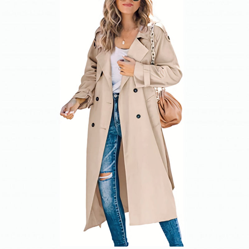 Olivia -  Women's Trench Coat Long