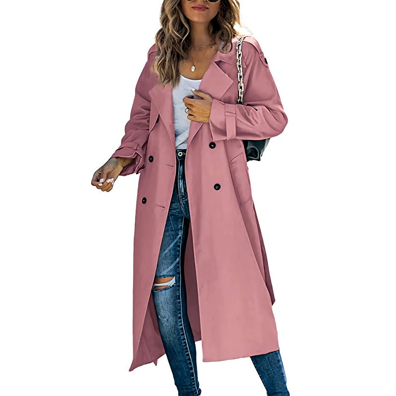 Olivia -  Women's Trench Coat Long