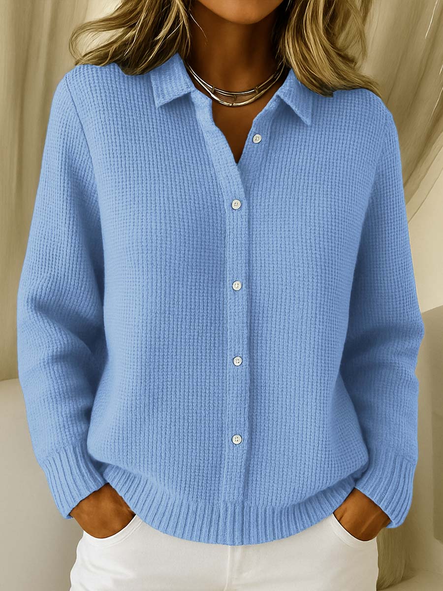 Women's Sweater | Full Button-Front Closure