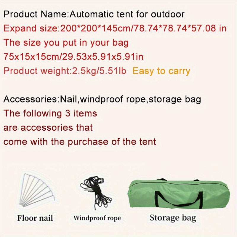 4-person camping tent with quick setup for outdoor use