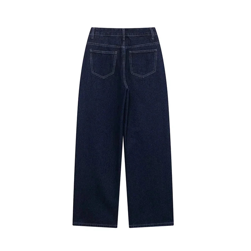 Valentina - Women's denim jacket and pants set with belt