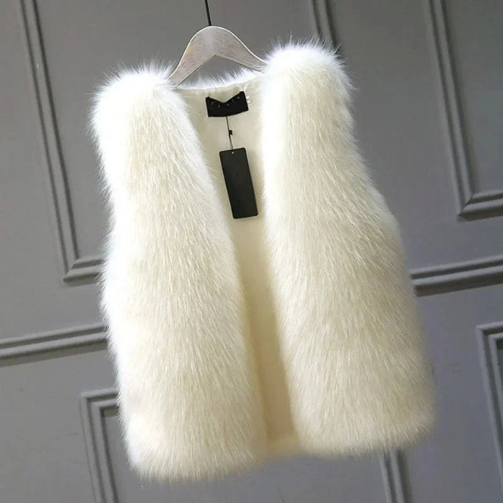Heidi - Women's Sleeveless Faux Fur Vest