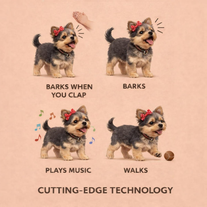 Interactive Realistic Robot Puppy – Lifelike Walking, Barking & Electronic Dog Toy