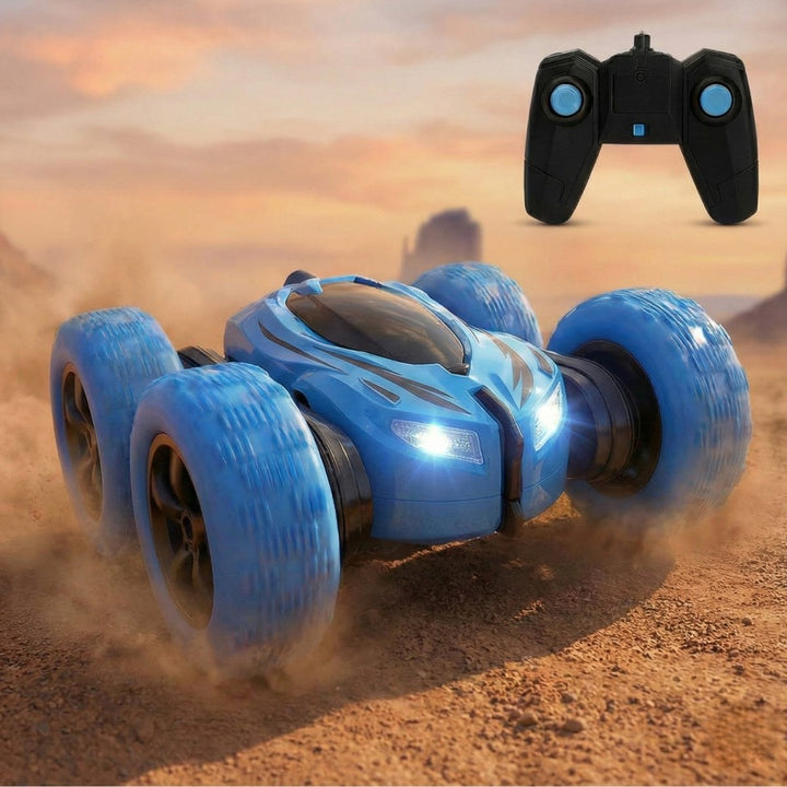 360° RC Stunt Car – 4WD Double-Sided Remote Control Toy with LED Lights & 2.4GHz Control