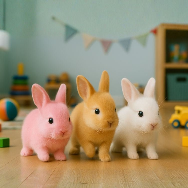 Realistic Interactive Robot Bunny – Walking & Hopping Electronic Rabbit Toy for Kids