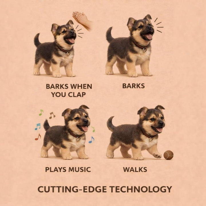 Interactive Realistic Robot Puppy – Lifelike Walking, Barking & Electronic Dog Toy
