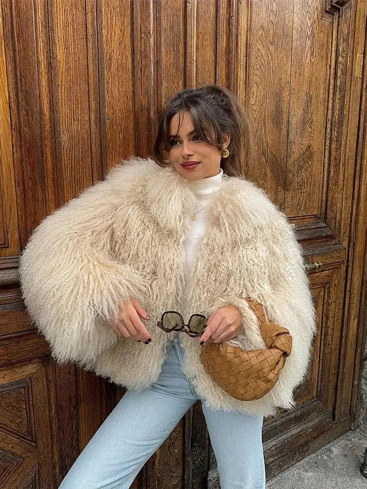 Brittany - Chic women's coat with a soft and enveloping texture