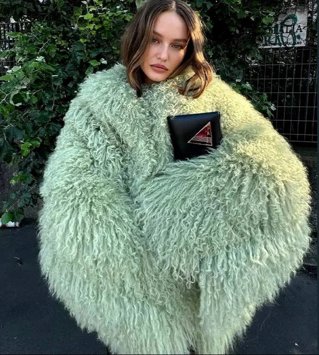 Brittany - Chic women's coat with a soft and enveloping texture
