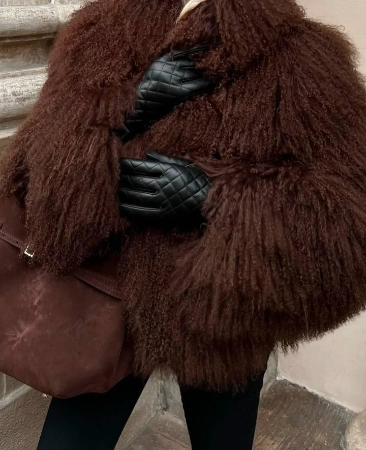 Brittany - Chic women's coat with a soft and enveloping texture