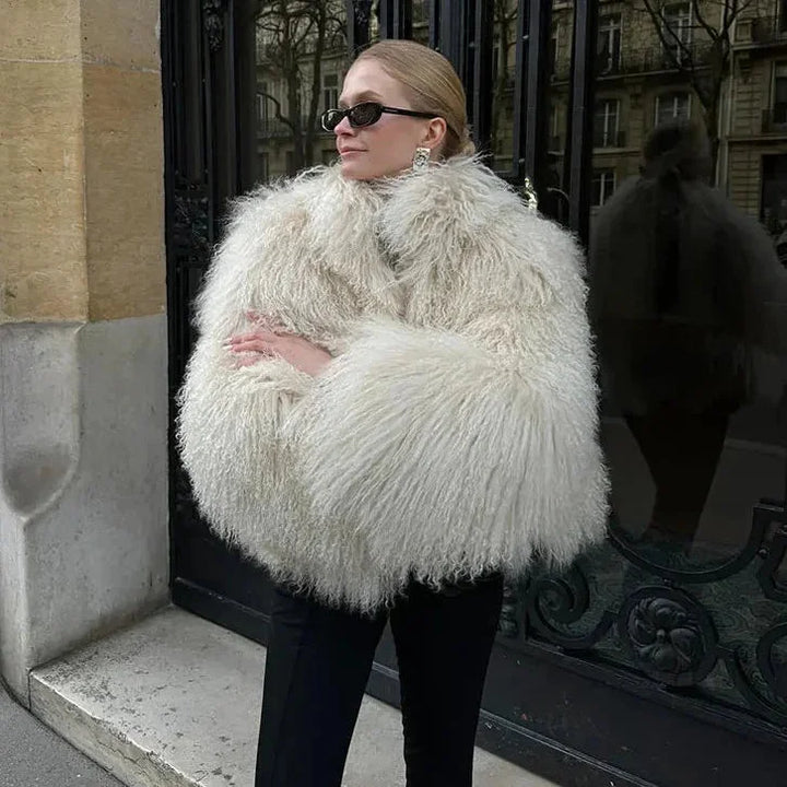 Brittany - Chic women's coat with a soft and enveloping texture