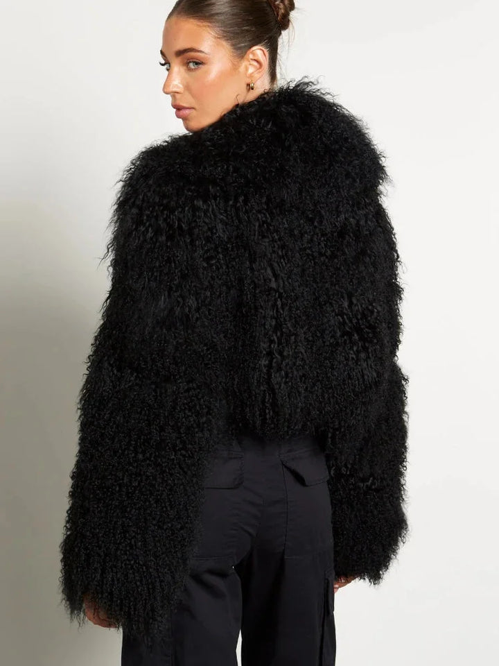 Lana - Women's long-sleeved plush-style coat