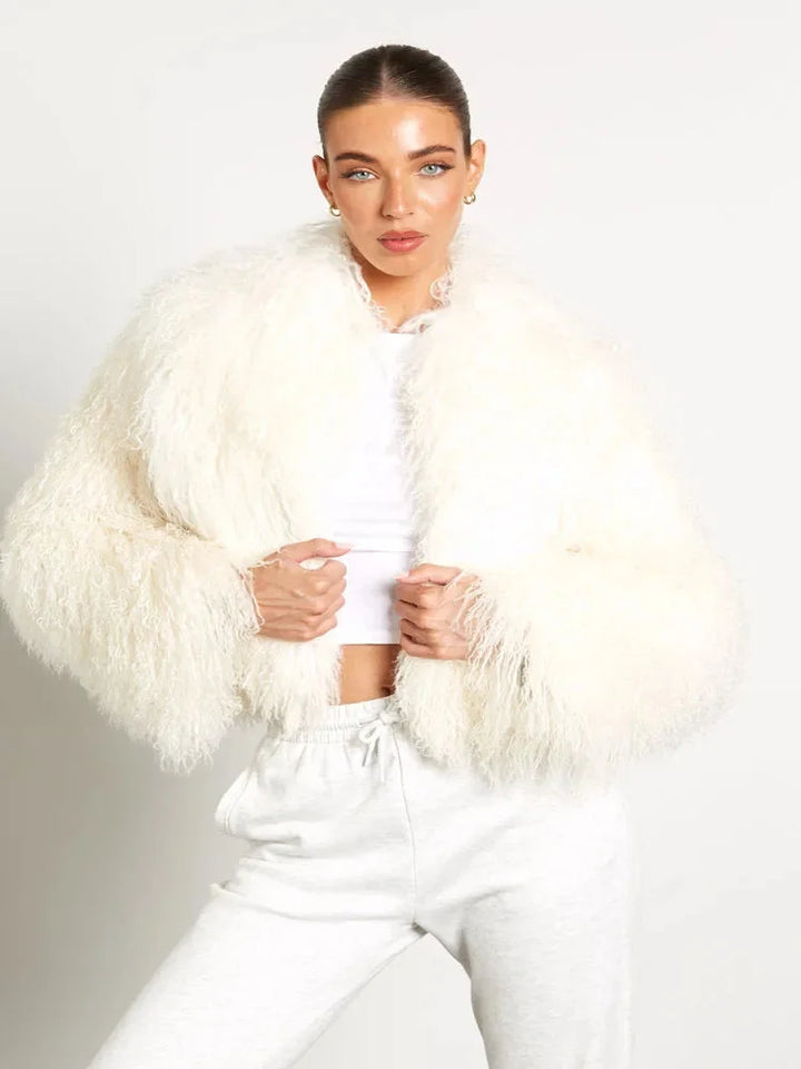 Lana - Women's long-sleeved plush-style coat