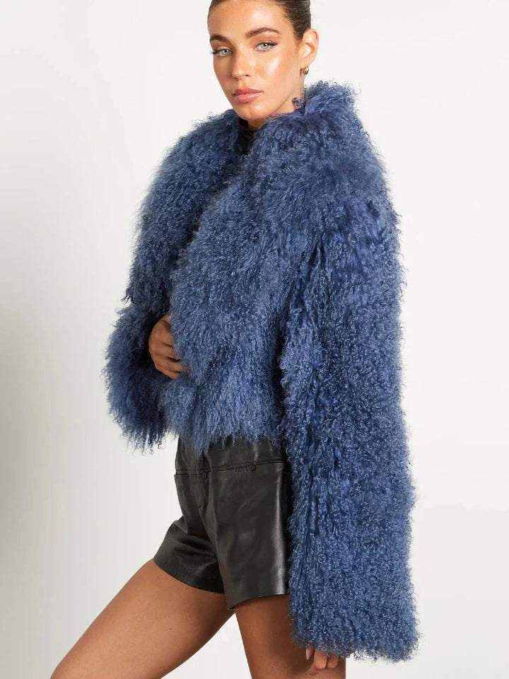 Lana - Women's long-sleeved plush-style coat