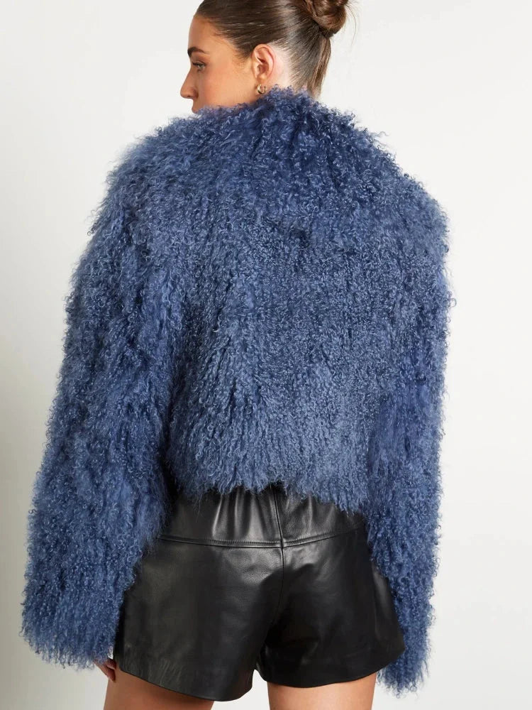 Lana - Women's long-sleeved plush-style coat