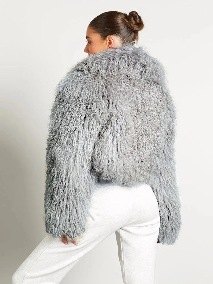 Lana - Women's long-sleeved plush-style coat