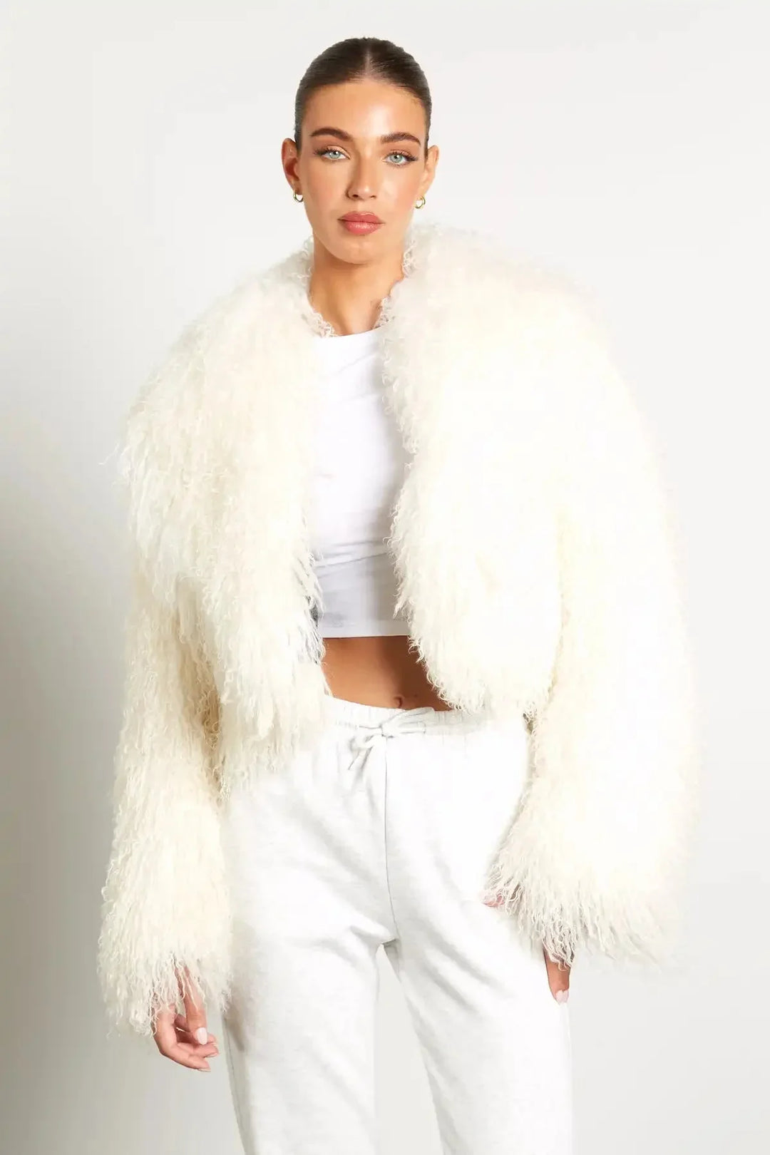 Lana - Women's long-sleeved plush-style coat