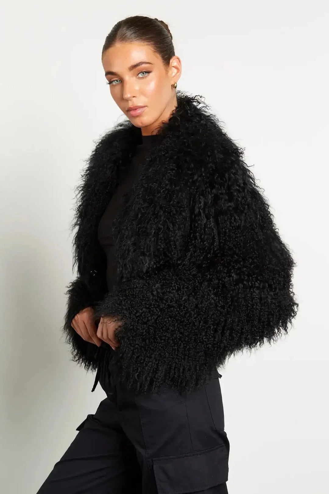 Lana - Women's long-sleeved plush-style coat
