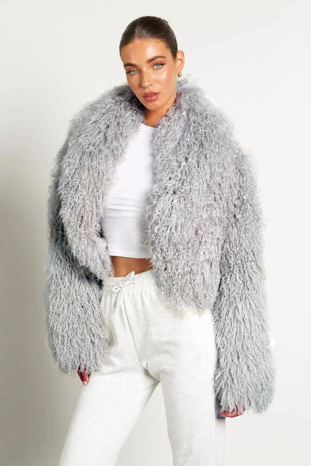 Lana - Women's long-sleeved plush-style coat