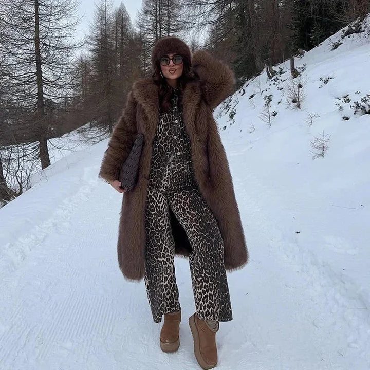 Keira - Women's long faux fur coat for winter