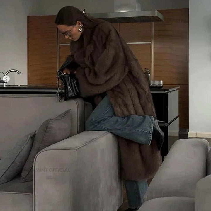 Keira - Women's long faux fur coat for winter