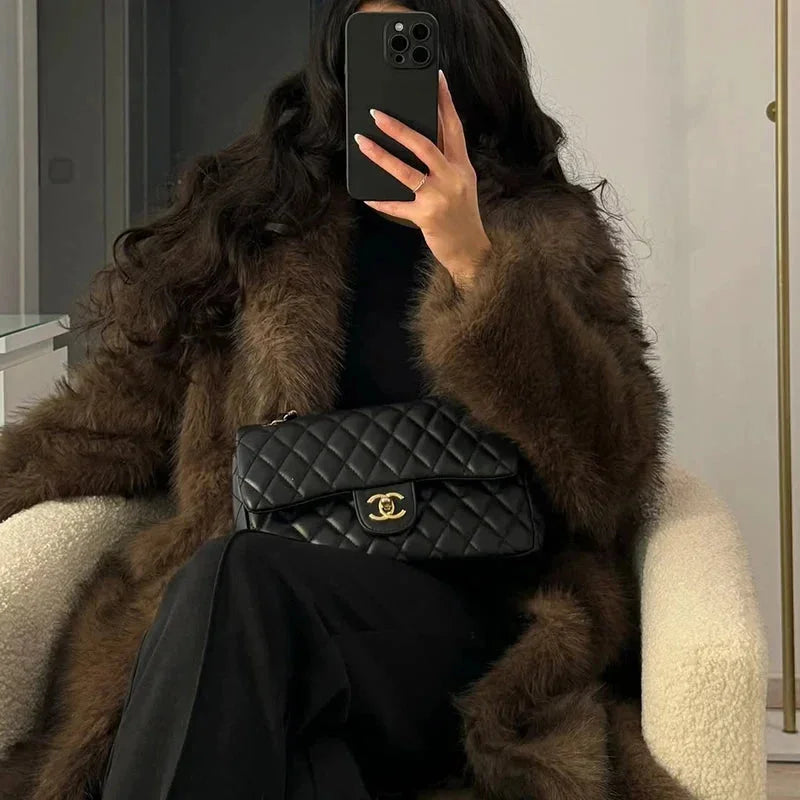 Keira - Women's long faux fur coat for winter