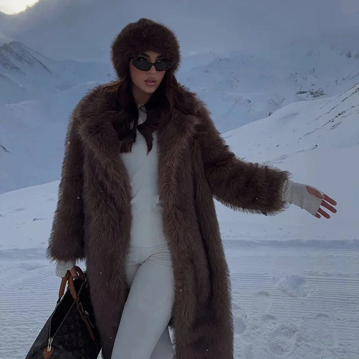 Keira - Women's long faux fur coat for winter