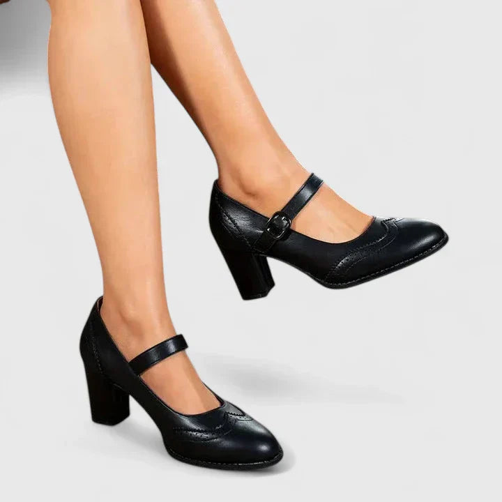 Meredith | Women's Mary Jane Block Heel Shoes
