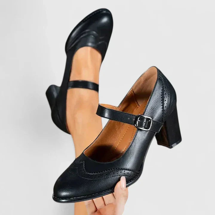 Meredith | Women's Mary Jane Block Heel Shoes