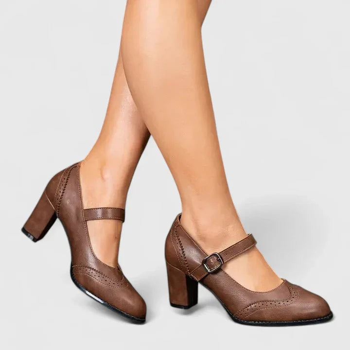 Meredith | Women's Mary Jane Block Heel Shoes