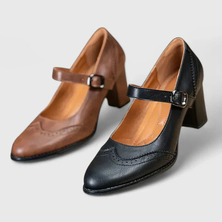 Meredith | Women's Mary Jane Block Heel Shoes