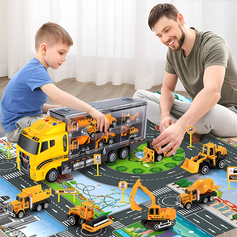 Interactive building set for children | Educational set with vehicles and tools