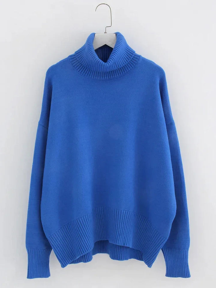 Zelda - Women's comfortable long-sleeved turtleneck sweater